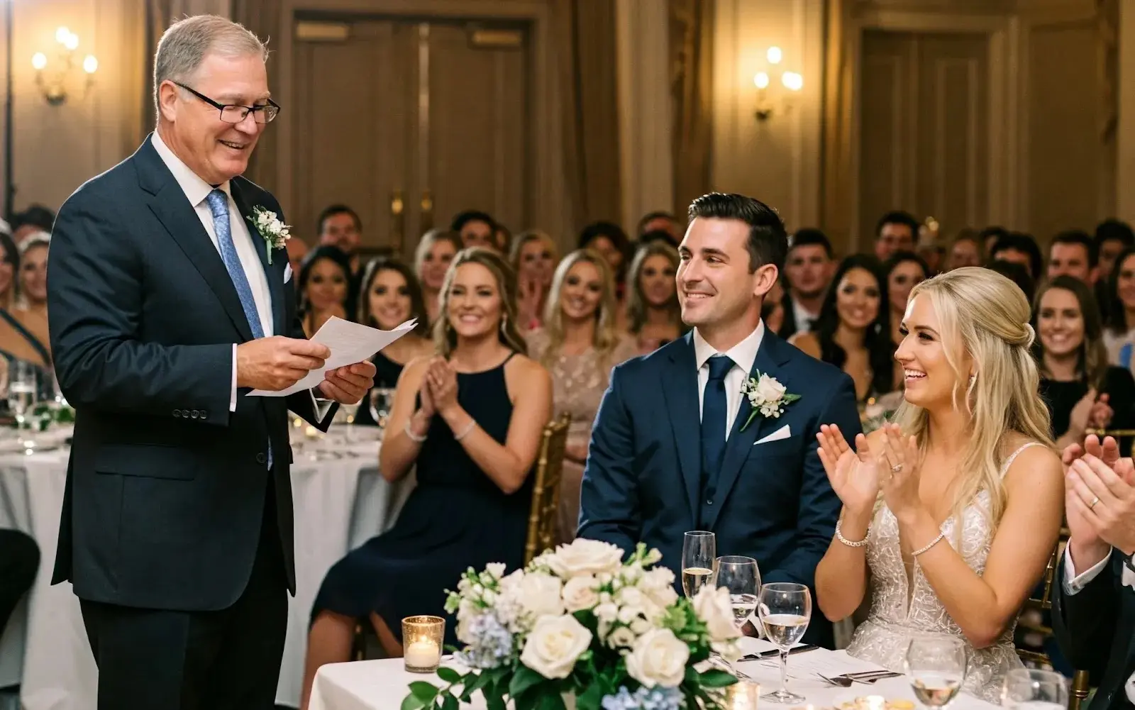 Rede vom Vater für den Sohn bei der Hochzeit