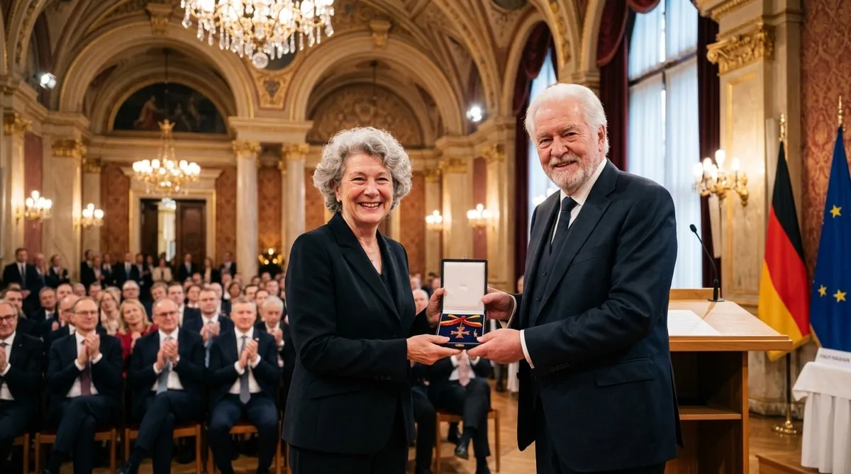 Feierliche Überreichung des Bundesverdienstkreuzes im festlichen Saal
