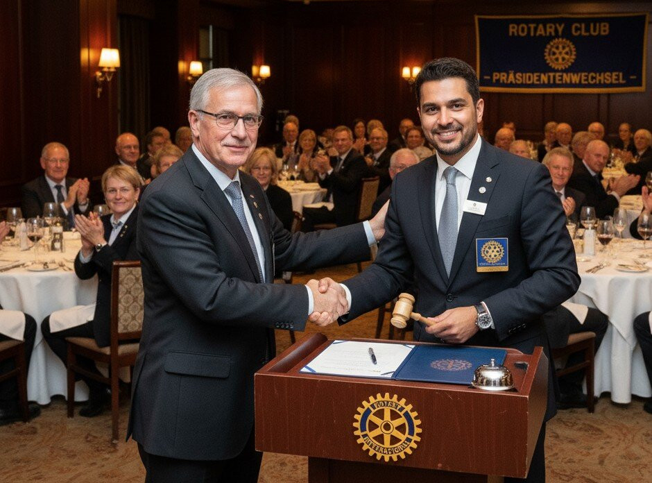 Ihre überzeugende Rede zum Präsidentenwechsel bei Rotary oder Lions
