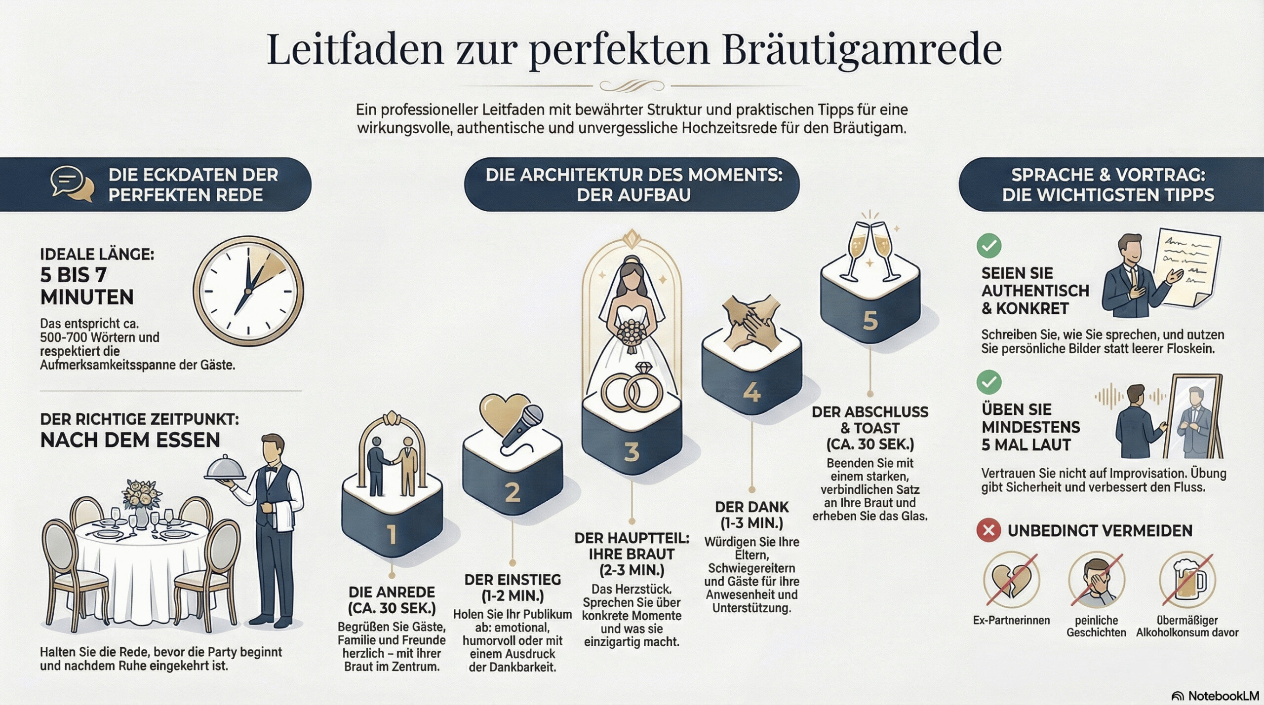 Bräutigamrede Leitfaden