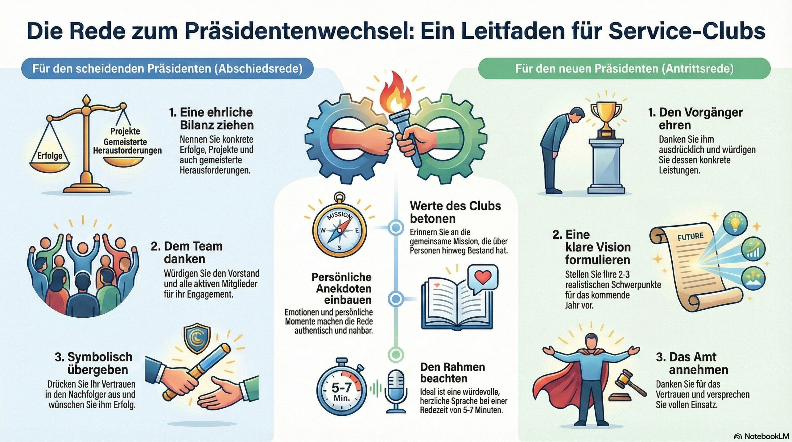 Rede Präsidentenwechsel Leitfaden